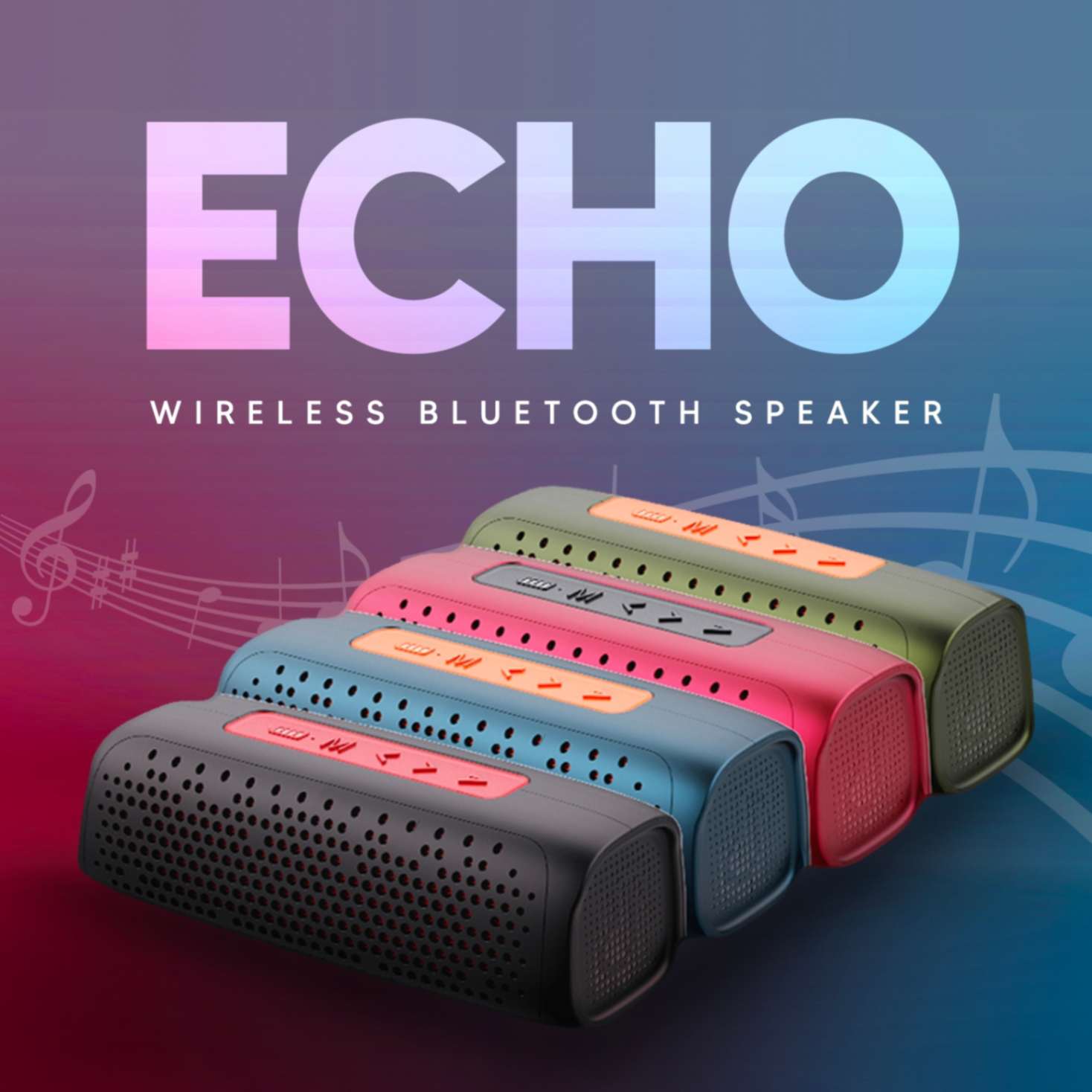 Echo 8W Portable Bluetooth Speaker with Bluetooth 5.1 technology